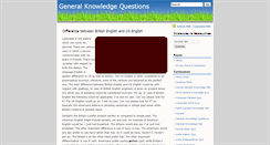 Desktop Screenshot of generalknowledgequestions.org